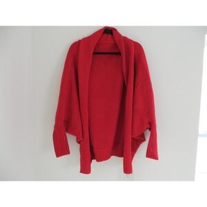 Cherfly Women's Oversized Sweater Cover Up Red Size M NWT